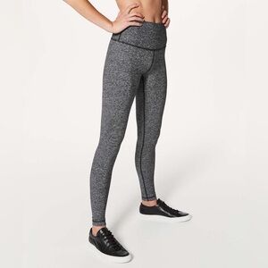 Lululemon Wunder Under Hi-Rise Tight *28" heathered black